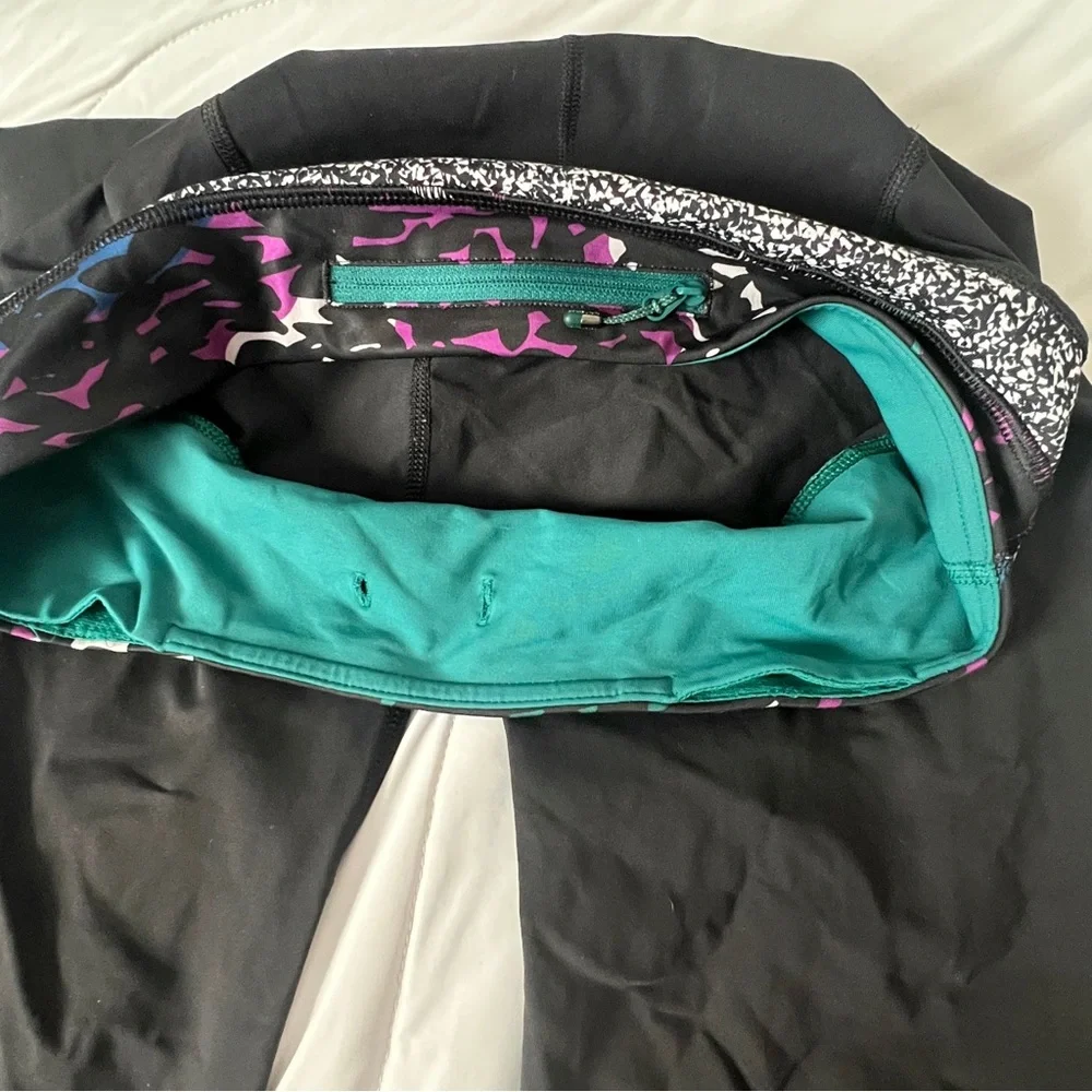 Lululemon black colorful leggings - Picture 6 of 8